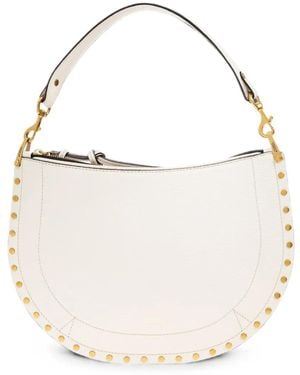 Isabel Marant Bolso De Hombro De Piel Suave Con Cremallera - Blanco