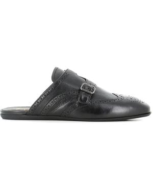 Officine Creative Mules Richelieus À Détail De Boucle - Black