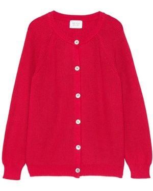 Be You Buttoned Cardigan - Red