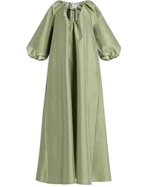 BERNADETTE Balloon-Sleeve Maxi Dress - Green