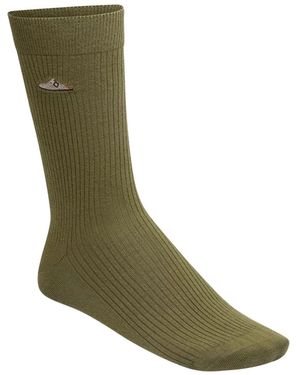 Birkenstock Embroidered-Logo Socks - Green
