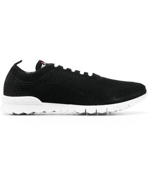 Kiton Embroidered Sneakers - Black