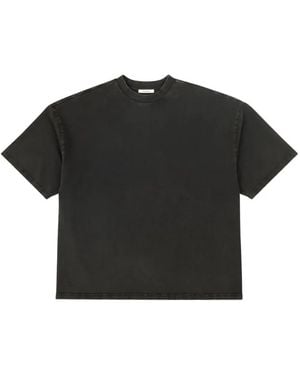 Entire studios Washed-Effect Drop-Shoulder T-Shirt - Black