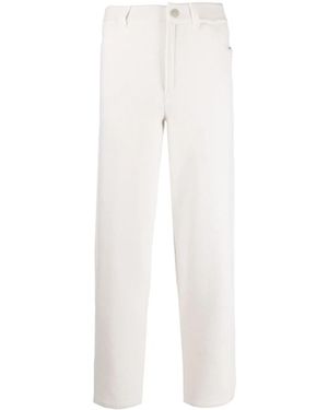Barrie Pantaloni Dritti A Vita Alta - Bianco