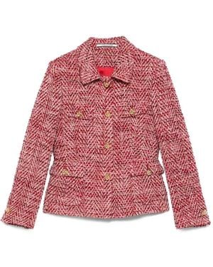 Tagliatore 0205 Chaqueta de tweed - Rojo