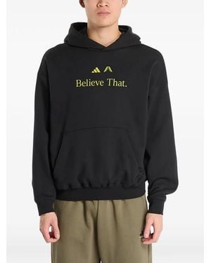 adidas X Anthony Edwards Kangaroo-Pocket Hoodie - Grey