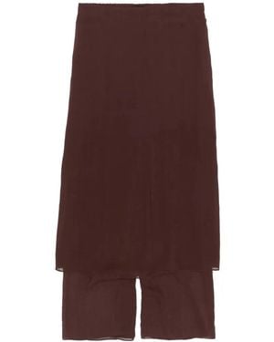Bimba Y Lola Textured Skort - Brown