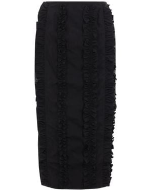 Cecilie Bahnsen Ocean Midi Skirt - Black