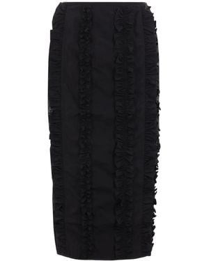 Cecilie Bahnsen Ocean Midi Skirt - Black