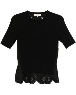 Sea Elke Kanten Top - Zwart