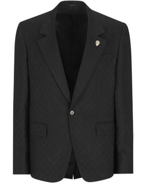 Gucci Patterned Pin Blazer - Black