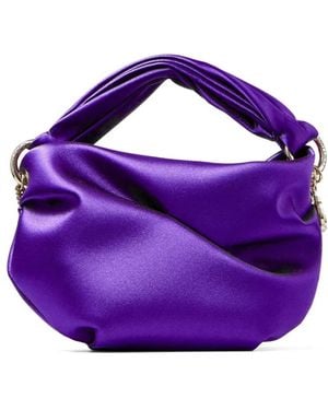 Jimmy Choo Bonny Satin Tote Bag - Purple