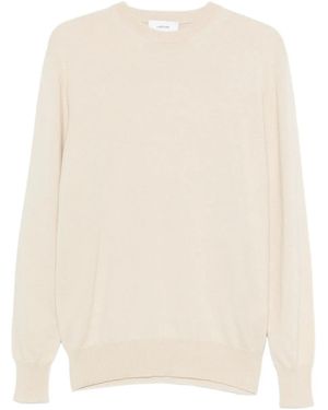 Lardini Crew-Neck Knitted Jumper - Natural