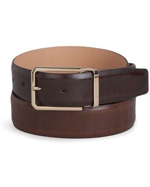 Santoni Leather Belt - Brown