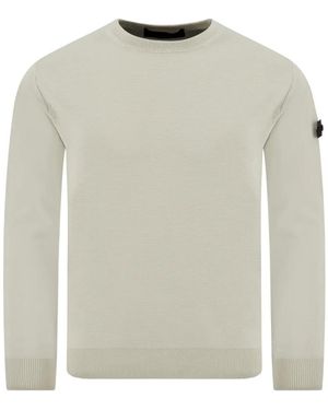 Peuterey Crewneck Long-Sleeve Sweater - White