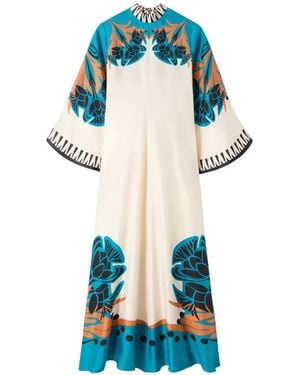 La DoubleJ Floral Maxi Dress - Blue