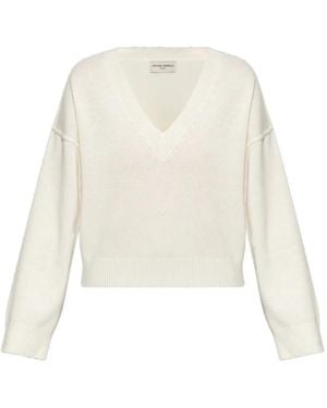 Officine Generale Misty Pullover Mit V-Ausschnitt - Weiß