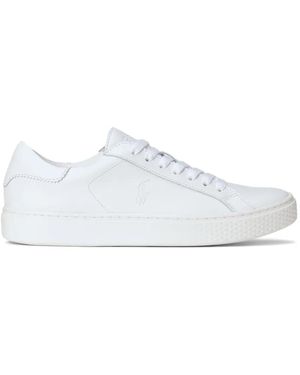 Polo Ralph Lauren Baskets À Lacets - White