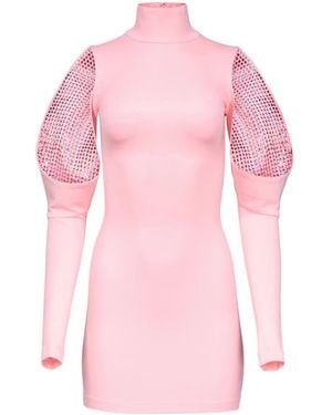 Area Crystal-Embellished Minidress - Pink