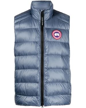 Canada Goose Crofton Logo-Appliqué Gilet - Blue