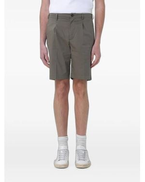 Brooksfield Pleated Chino Shorts - Grey