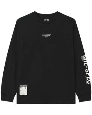 Izzue Logo-Print Long-Sleeve T-Shirt - Black