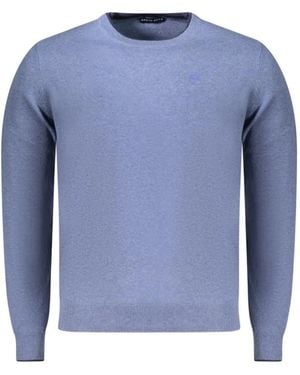 North Sails Logo-Patch Crew-Neck Sweater - Blue
