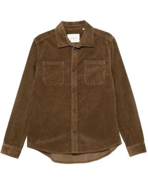 Les Deux Patch-Pocket Corduroy Shirt - Brown