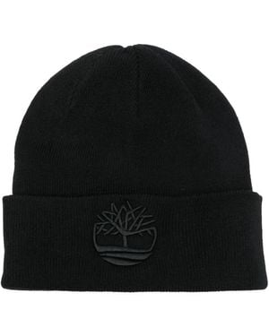 Timberland Logo Beanie - Black