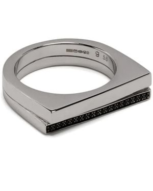 Tom Wood Step Ring Mit Spinell - Grau