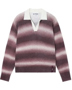 Sunnei Gestreifter Pullover - Lila