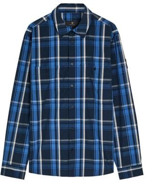 Belstaff Checked Shirt - Blue