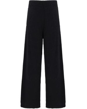 Laneus カシミアブレンド ニットパンツ - ブルー