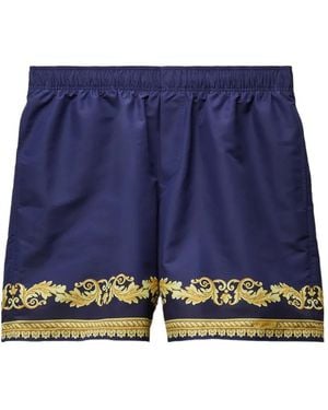 Versace Printed Boardshorts - Blue