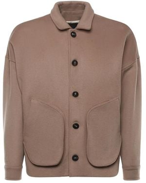 Giuliano Galiano Dire Buttoned Long-Sleeves Jacket - Brown