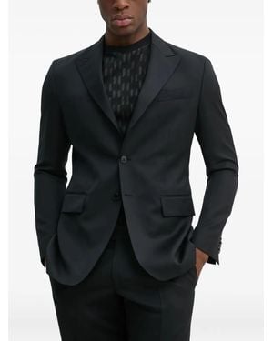 Karl Lagerfeld Notch-Lapel Suit - Black