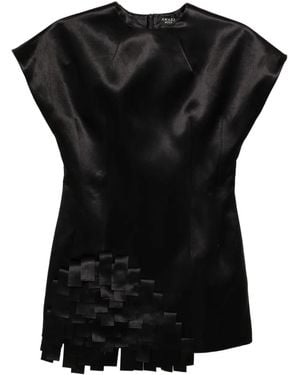 A.W.A.K.E. MODE Top Met Rechthoekig Detail - Zwart