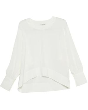 Ermanno Scervino Cuff Silk Knitwear - White