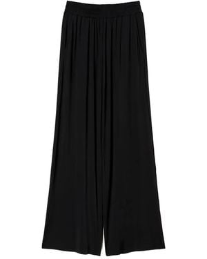 Twinset Side-Pocket Palazzo Pants - Black