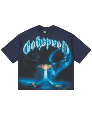 Godspeed Ascension Graphic-Print T-Shirt - Blue