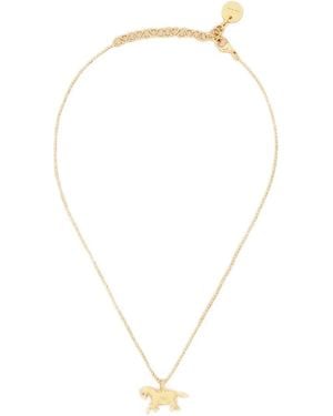 Marni Necklace With Horse Charm - White