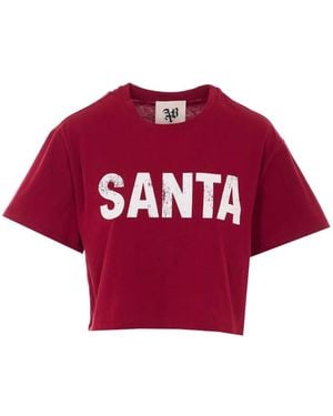 Aniye By Santa Crew-Neck T-Shirt - Red