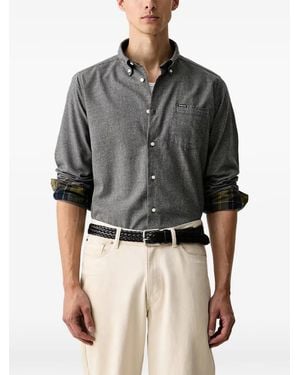 Barbour Turner Tailored Long-Sleeved Shirt - Grey