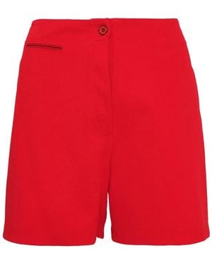 Jil Sander Button-Fastening Shorts - Red