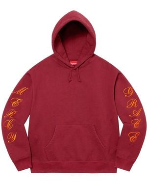 Supreme Patches Spiral Hoodie - Red