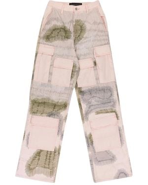 Who Decides War Darning Cargo Trousers - Natural