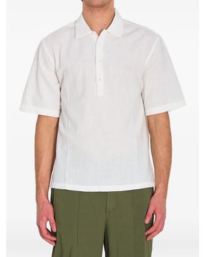Barena Mola Lanchin Crinkled Short-Sleeved Shirt - White