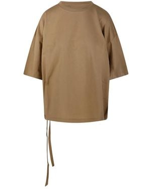 Nude Drawstring T-Shirt - Natural