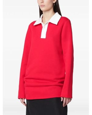 Aliita Poloshirt Mit Kontrastkragen - Rot