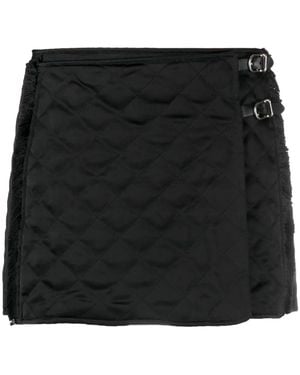 DURAZZI MILANO Falda corta cruzada - Negro